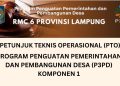 PETUNJUK TEKNIS OPERASIONAL (PTO)
