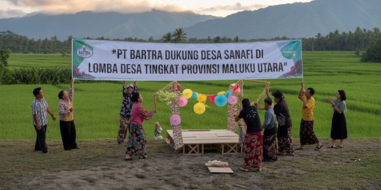 PT Bartra Dorong Desa Sanafi Maju di Lomba Desa Maluku Utara 2025: Bukti Kolaborasi Nyata Membangun Desa