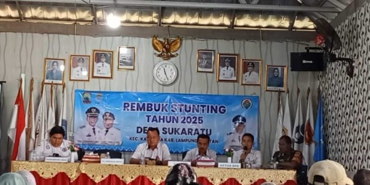 Pemdes Sukaratu Gelar Rembug Stunting 2025, Tegaskan Komitmen Zero Stunting