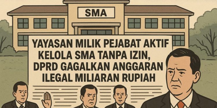 Anggaran Miliaran untuk SMA Siger Terbongkar: DPRD Ungkap Dugaan Penyalahgunaan dan Legalitas Gelap Yayasan Pejabat Aktif