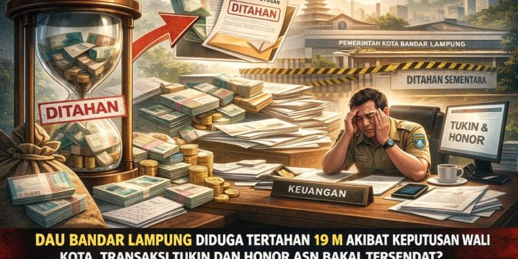 Dampak Kebijakan Wali Kota, DAU Bandar Lampung Diduga Tak Cair Maksimal