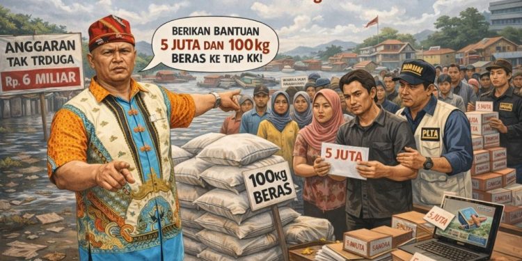 Bantuan Korban Banjir Bandar Lampung Disorot, Dinilai Tidak Sebanding dengan Anggaran