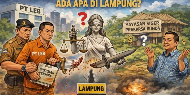 Hukum Dipertanyakan, Kasus PT LEB Jalan, Yayasan Siger Masih Sunyi