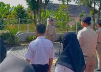 Apel Pagi Jadi Sarana Evaluasi dan Arahan Pegawai Pertanahan Tanggamus