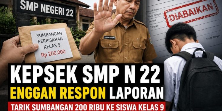 SMPN 22 Bandar Lampung Disorot Usai Laporan Sumbangan Siswa Kelas 9