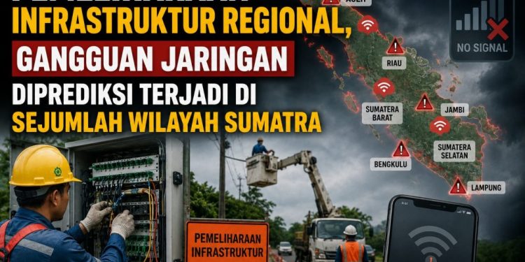 Sumatra Berpotensi Alami Gangguan Layanan Internet Selama Proses Pemeliharaan