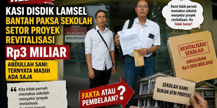 Kasi Disdikbud Lamsel Disebut Ancam Sekolah Tak Dapat Revitalisasi Tahun Depan