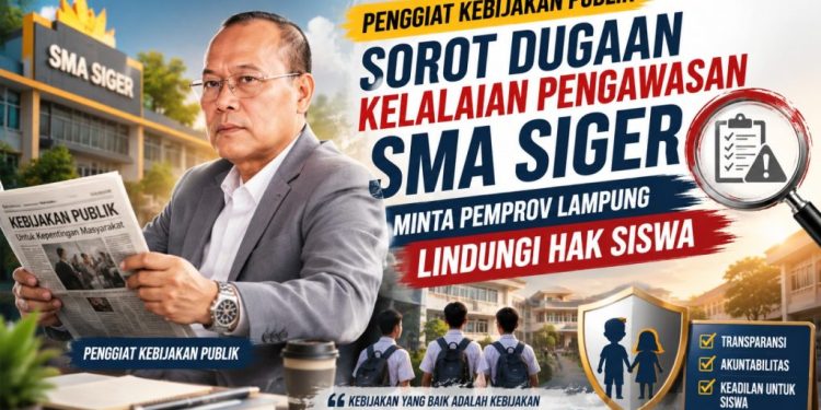 Abdullah Sani Ungkap Kasus SMA Siger Sudah Dilaporkan Sejak 2025, Minta Perlindungan Anak Diperkuat