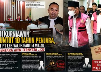 Perkara Korupsi PT LEB Memasuki Fase Krusial, Jaksa Ajukan Tuntutan Penjara hingga 10 Tahun