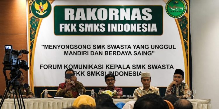 Sekolah Swasta Jangan Dipinggirkan, Jadi Pesan Kuat dalam Rakornas FKK SMK Swasta